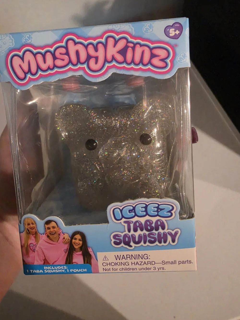 Mushykinz Iceez Taba Squishy Silver Glitter -Misty